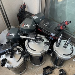 水槽　外部フィルター8個　アクアリウム
