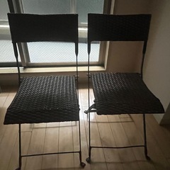 【無料】バルコニーチェア2脚セット(IKEA製1万相当)
