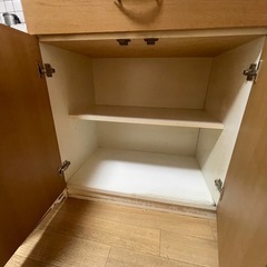 食器棚 レンジ台 レンジボード キッチンボードの画像
