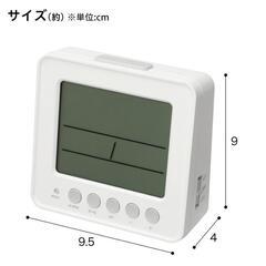 NITORI 電波デジタル置時計(ホワイト 003SL)の画像