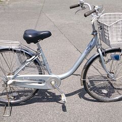 【売約中】🔴山口市、26インチ通学・ママチャリ￥11000🔴内装3段ギヤ🔴ステンレス車🔴ナショナル自転車🔴登録解除済みの画像