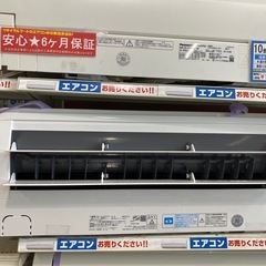 ⭐️人気⭐️2021年製 MITSUBISHI 2.2kwルームエアコン SRK-22TY-W 主に6畳 コンパクト設計 内部クリーン運転 No.5769 KE の画像