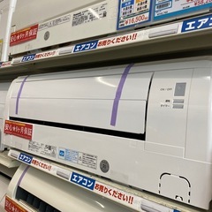 ⭐️人気⭐️2021年製 MITSUBISHI 2.2kwルームエアコン SRK-22TY-W 主に6畳 コンパクト設計 内部クリーン運転 No.5769 KE の画像