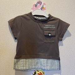 長袖Tシャツ半袖Tシャツ90サイズの画像