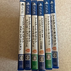 【PS4/PS5】ソードアートオンライン　ゲームシソフト6本セット　【SAO】の画像