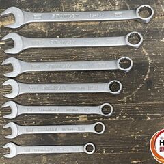 【引き取り限定】【中古品】STANLEY スタンレー 85-990 コンビレンチセット 14本＋専用ポーチ付　3/8", 7/16", 1/2", 9/16", 5/8", 11/16", 3/4", 13/16", 7/8", 15/16", 1", 1-1/16", 1-1/8", 1-1/4"の画像
