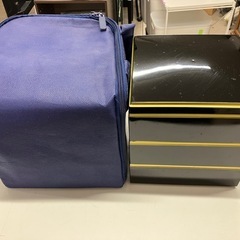 H2505-223 おせち重箱 ケース付き バラ売り不可 汚れ有り 