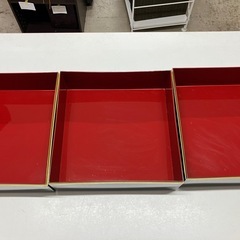 ☆値下げ☆H2505-223 おせち重箱 ケース付き バラ売り不可 汚れ有り の画像