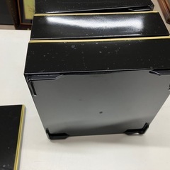 ☆値下げ☆H2505-223 おせち重箱 ケース付き バラ売り不可 汚れ有り の画像