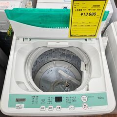 6ヶ月保証付き！！！　ヤマダ　洗濯機　7kg　YWM-T70G1　2020年製　【ジャングルジャングル堺初芝店】の画像