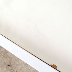 レンジボード 幅89cm 高さ182cm ベルーナ ホワイト キッチン収納 キッチンボード 食器棚 家電収納 収納家具☆ 札幌市北区屯田の画像