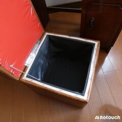 ドレッサー 姿見 鏡台 収納付き椅子付属の画像
