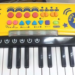 キッズキーボード マイク・イス付き 子供楽器 トイローヤル 3歳～ おもちゃ 玩具 西岡店の画像