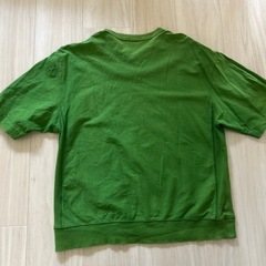 GU 半袖　スウェット　グリーン　古着　の画像