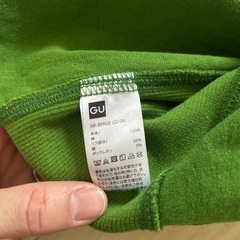 GU 半袖　スウェット　グリーン　古着　の画像