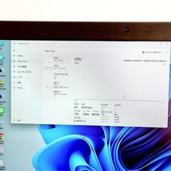 最上級 高速 東芝 タッチパネルcore i7 新品の12GB SSD256GB バッテリー健康の画像