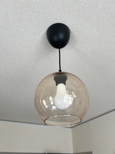 アメリカ通販ファッション IKEA ヤーコブスビン(ブラウン)、 電球、 コード、同じもの2個セット シーリングライト・天井照明