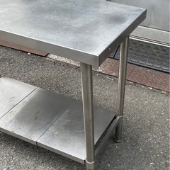 業務用 スノコ付き コンロ台 作業台 調理台 950×450×800 焼き台 厨房 ガス台 厨房機材 厨房機器 サーバー台 店舗用品 大阪の画像