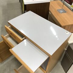 ★ジモティ割引あり★ レンジ台 木目調 ライトブラウン W(幅)80×D(奥行き)45×H(高さ)88cm ※クリーニング済みの画像