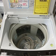 【新入荷情報!!】洗濯機　ヒタチ　BW-V80C　2018　J-250521の画像