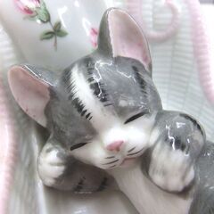 オルゴール ソファで寝るネコ 加藤工芸 曲目 ロックアマイベイビー 中古 札幌市厚別区 厚別店の画像