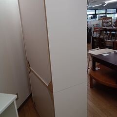 ★ジモティ割あり★  扉付収納 ホワイト H197×D45×W99 クリーニング済み TK5156の画像