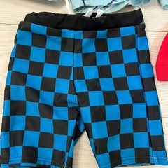 子供服サメ柄短パン80★水着&水泳帽セットの画像