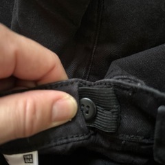 UNIQLO 150サイズ  黒デニム　スキニーパンツの画像
