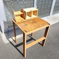 25*50051 早い引取リ優先/作業台 ハンドメイド 小棚付き