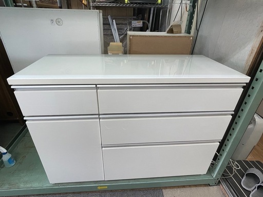 【リサイクルサービス八光】幅119.7㎝　ニトリ　キッチンカウンター　キュリー2 120CT WH