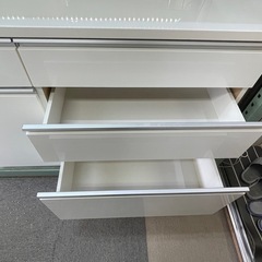 【リサイクルサービス八光】幅119.7㎝　ニトリ　キッチンカウンター　キュリー2 120CT WHの画像