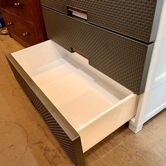 【武蔵小山店】 ウッドトップ プラチェスト フィッツ プラス メッシュ 衣装箪笥 衣装 タンス チェスト 4段 天馬 Tenma メーカー正規品 美品 ブラウン メッシュ の画像