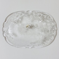 ガラス皿 2枚 SOGA HOYA レトロの画像
