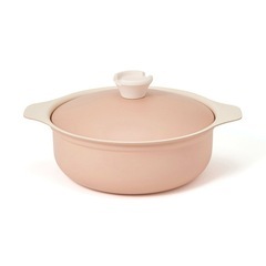 フランフラン　バイカラー 軽量 クッキングポット 24cm ピンク　