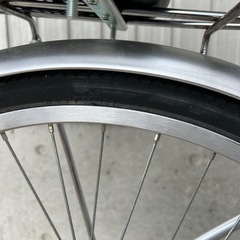 自転車　24インチ　ママチャリ　　カゴ付き　変速無しの画像