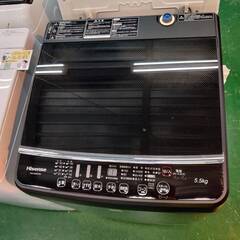 【愛品倶楽部柏店】 Hisense ハイセンス 2021年製 5.5kg 全自動洗濯機 HW-G55E7KKの画像