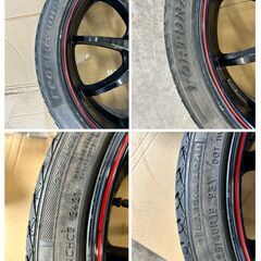 WORK EMOTION D9R 19x8.5J +45 114.3 225/40R19 FORTUNA ECOPLUS UHP2 21年製 中古ホイール WORKナット付き No.1013の画像