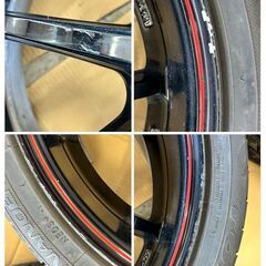 WORK EMOTION D9R 19x8.5J +45 114.3 225/40R19 FORTUNA ECOPLUS UHP2 21年製 中古ホイール WORKナット付き No.1013の画像
