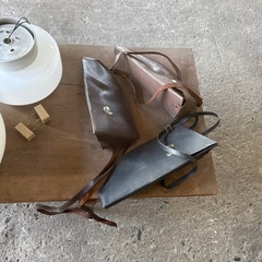 古道具　三角バッグ