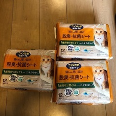 猫用　トイレ脱臭抗菌シート