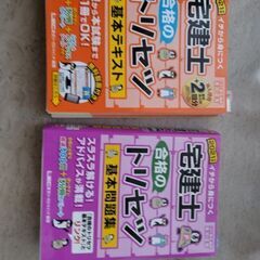 宅建士のテキスト2冊　書き込み等有り
