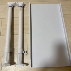 ニトリ 伸縮つっぱり棒用棚板 棚板 ホワイトの画像