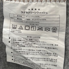 ニトリ　ラグ　Nクリーンウォッシュ　200×240の画像