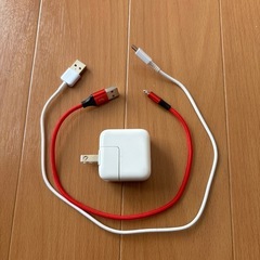 Apple純正充電器コード2本セットの画像