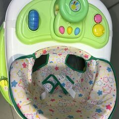 A3812　西松屋 歩行器 ベビーウォーカー 7ヶ月から15ヶ月 エンジョイウォーカーステップ ストッパー付き テーブル チェア おもちゃの画像