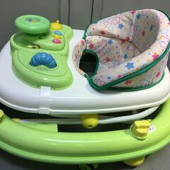 A3812　西松屋 歩行器 ベビーウォーカー 7ヶ月から15ヶ月 エンジョイウォーカーステップ ストッパー付き テーブル チェア おもちゃの画像