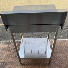 業務用 タニコー サーバー台 コンロ台 作業台 調理台 600×600×810+150 焼き台 厨房 ガス台 厨房機材 厨房機器 バックガード付き 大阪の画像