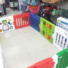 日本育児 ベビーサークル 生後6ヶ月～3歳半ころ パネル10枚 はらぺこあおむし ベビールーム プレイヤード 組立て☆ 札幌市 北区 屯田 の画像