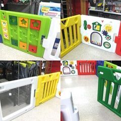 日本育児 ベビーサークル 生後6ヶ月～3歳半ころ パネル10枚 はらぺこあおむし ベビールーム プレイヤード 組立て☆ 札幌市 北区 屯田 の画像