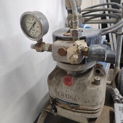 【ジャンク品】セイワ　エアレス　60L　通電不可　部品どり　修理　スプレーガン付きの画像